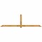 Ekena Millwork Eugene Rough Sawn Timber Gable Bracket, Western Red Cedar, 108"W x 31 1/2"H x 2"D x 4"F, 7/12 Pitch GBW108X31X0204EUG00RWR - alternate 1